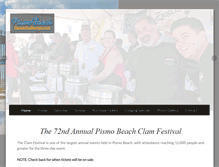 Tablet Screenshot of pismoclamfestival.com
